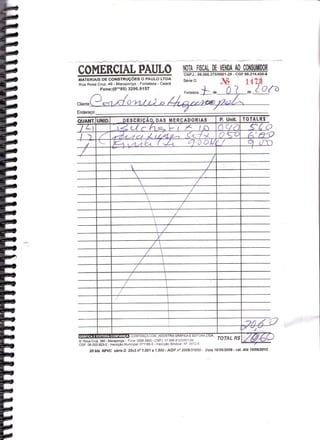 Prestação de Contas - Fevereiro 2010