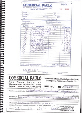 Prestação de Contas - Fevereiro 2010