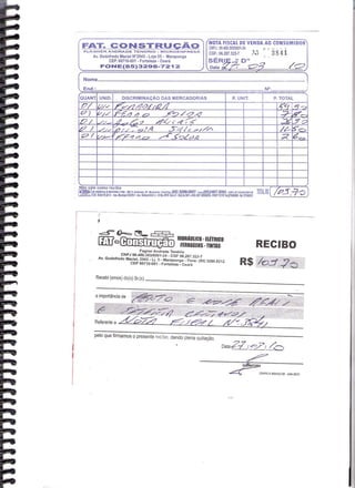 Prestação de Contas - Fevereiro 2010