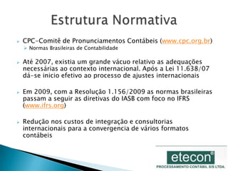 Integração de informações economicas entre o mercado internacional e as regras locais de cada país