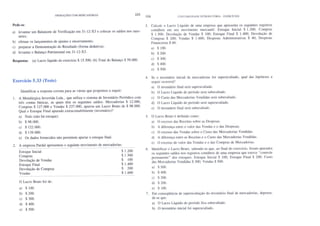 Contabilidade introdutoria   exercicios