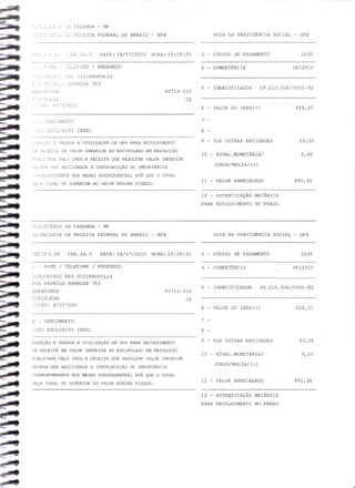 Prestação de Contas - Junho 2010