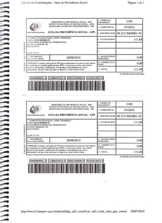 Prestação de Contas - Junho 2010