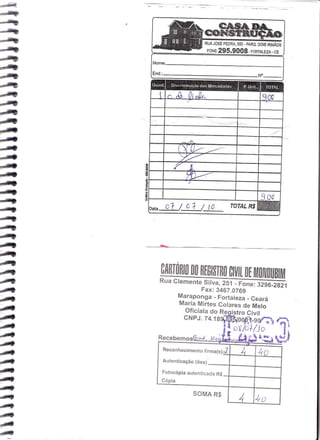 Prestação de Contas - Junho 2010