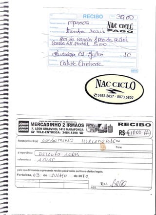 Prestação de Contas - Junho 2010