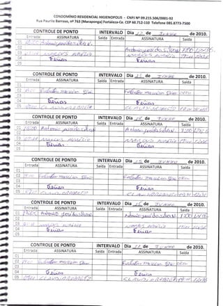 Prestação de Contas - Junho 2010