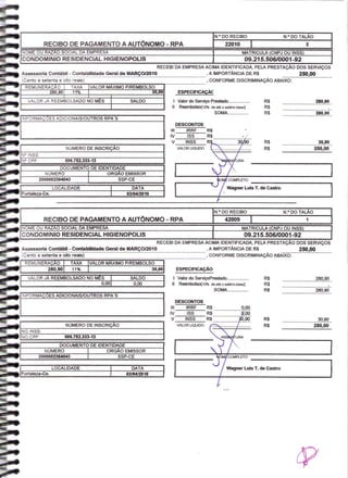 Prestação de Contas - Março 2010