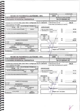 Prestação de Contas - Março 2010