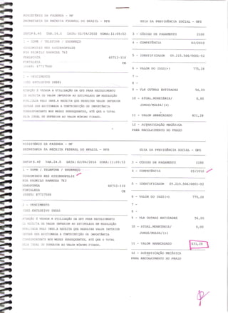 Prestação de Contas - Março 2010