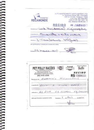 Prestação de Contas - Março 2010