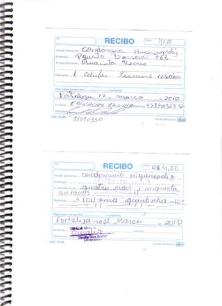 Prestação de Contas - Março 2010