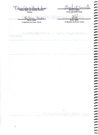 Prestação de Contas - Março 2010