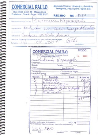 Prestação de Contas - Março 2010