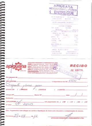 Prestação de Contas - Março 2010