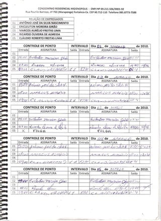 Prestação de Contas - Março 2010