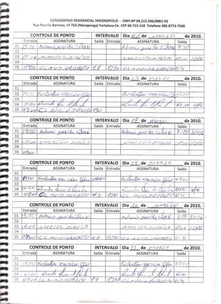 Prestação de Contas - Março 2010