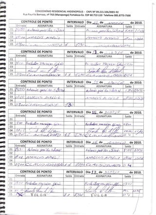 Prestação de Contas - Março 2010