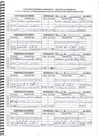 Prestação de Contas - Março 2010