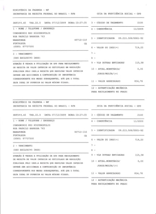 Prestação de Contas - Novembro 2009