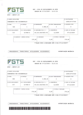 Prestação de Contas - Novembro 2009