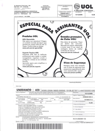 Prestação de Contas - Novembro 2009