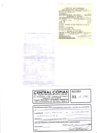 Prestação de Contas - Novembro 2009