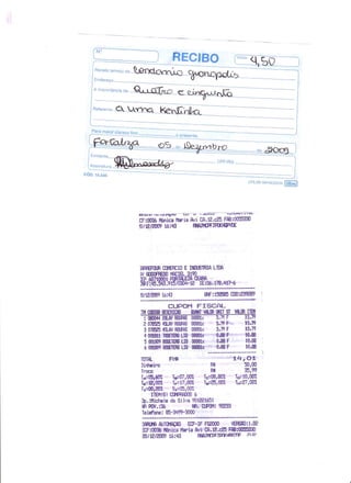 Prestação de Contas - Novembro 2009