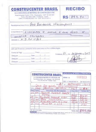 Prestação de Contas - Novembro 2009