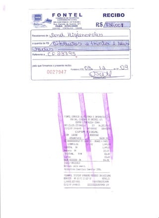 Prestação de Contas - Novembro 2009