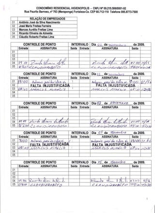 Prestação de Contas - Novembro 2009