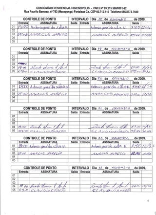 Prestação de Contas - Novembro 2009