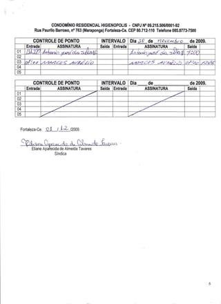 Prestação de Contas - Novembro 2009