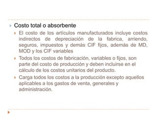 Inventario de trabajo en proceso, depto C 	xxx