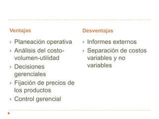 Costos Indirectos de Fabricación