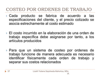 Sistema de acumulación de costos por ordenes de trabajo