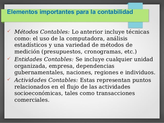 Generalidades de la contabilidad
