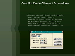 Cierre de Fin de Año.Mediante esta opción el sistema cancela de manera automática las cuentas de resultados y obtiene la utilidad o pérdida del ejercicio, mandando el resultado a la cuenta en donde se reporta el resultado acumulado de ejercicios anteriores, que debe estar señalada en el archivo de empresas en el campo que se llama "CtaAcum".