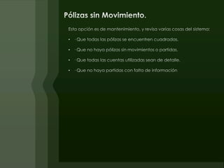 Conciliación de Clientes / Proveedores.El sistema de contabilidad cuenta también con un proceso para obtener la conciliación de las cuentas de clientes y/o proveedores, siempre y cuando se lleve dentro de la captura de las pólizas que pudieran participar en estas transacciones.