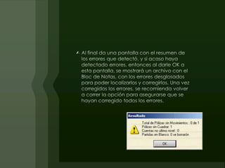 Pólizas sin Movimiento.Esta opción es de mantenimiento, y revisa varias cosas del sistema:· Que todas las pólizas se encuentren cuadradas.