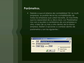 Cta. Ret. ISREsta cuenta es la de retención de ISR para cuando se utilice la opción de captura de cheques y estos sean de pago de Honorarios.Porc. Ret ISRAquí se le indica el porcentaje de retención del ISR que normalmente debe ser 10%. 