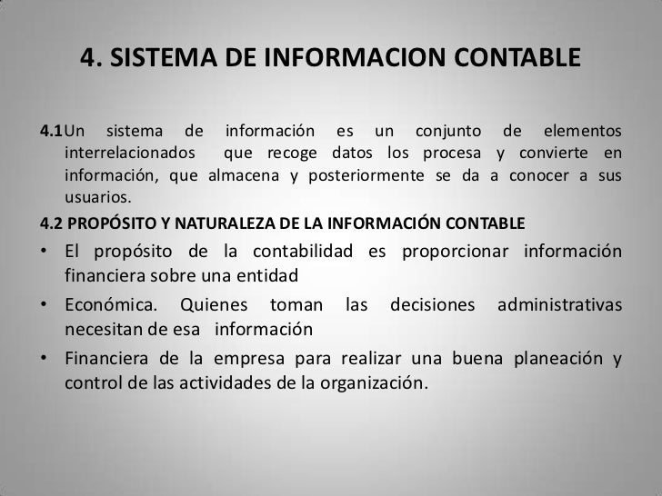 Contabilidad y sistemas de informacion contable