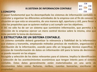 Contabilidad y sistemas de informacion contable | PPTX