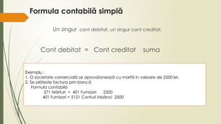 Contabilitate generala. Contul. Formula contabila | PPTX