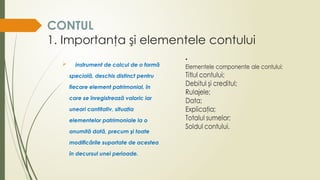 Contabilitate generala. Contul. Formula contabila | PPTX