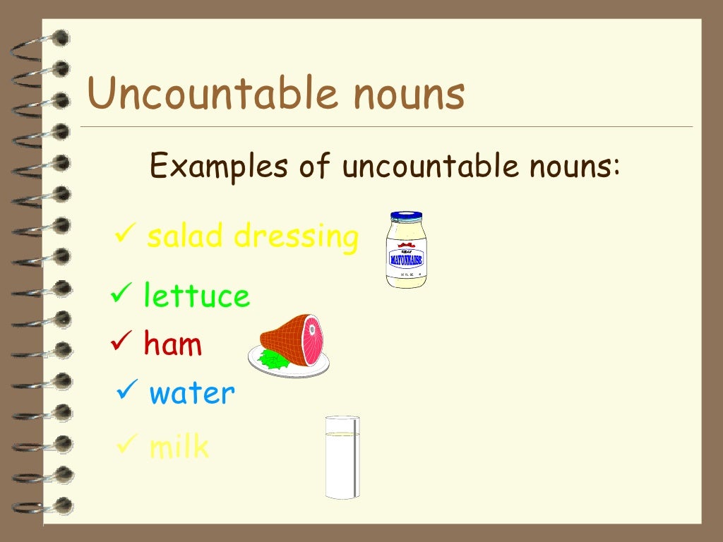 Countable and uncountable nouns