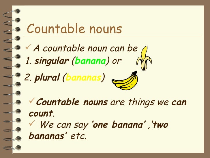 countable and uncountable nouns