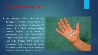 Silactic Rods Contaceptives | PPTX