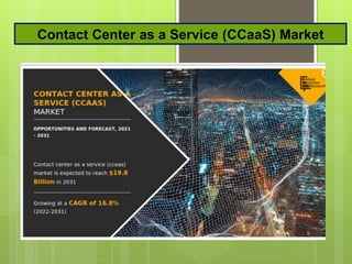 Contact Center as a Service (CCaaS) Market
 