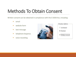 Tcpa Consent Form.pdf TCPA Best Practices | PPTX