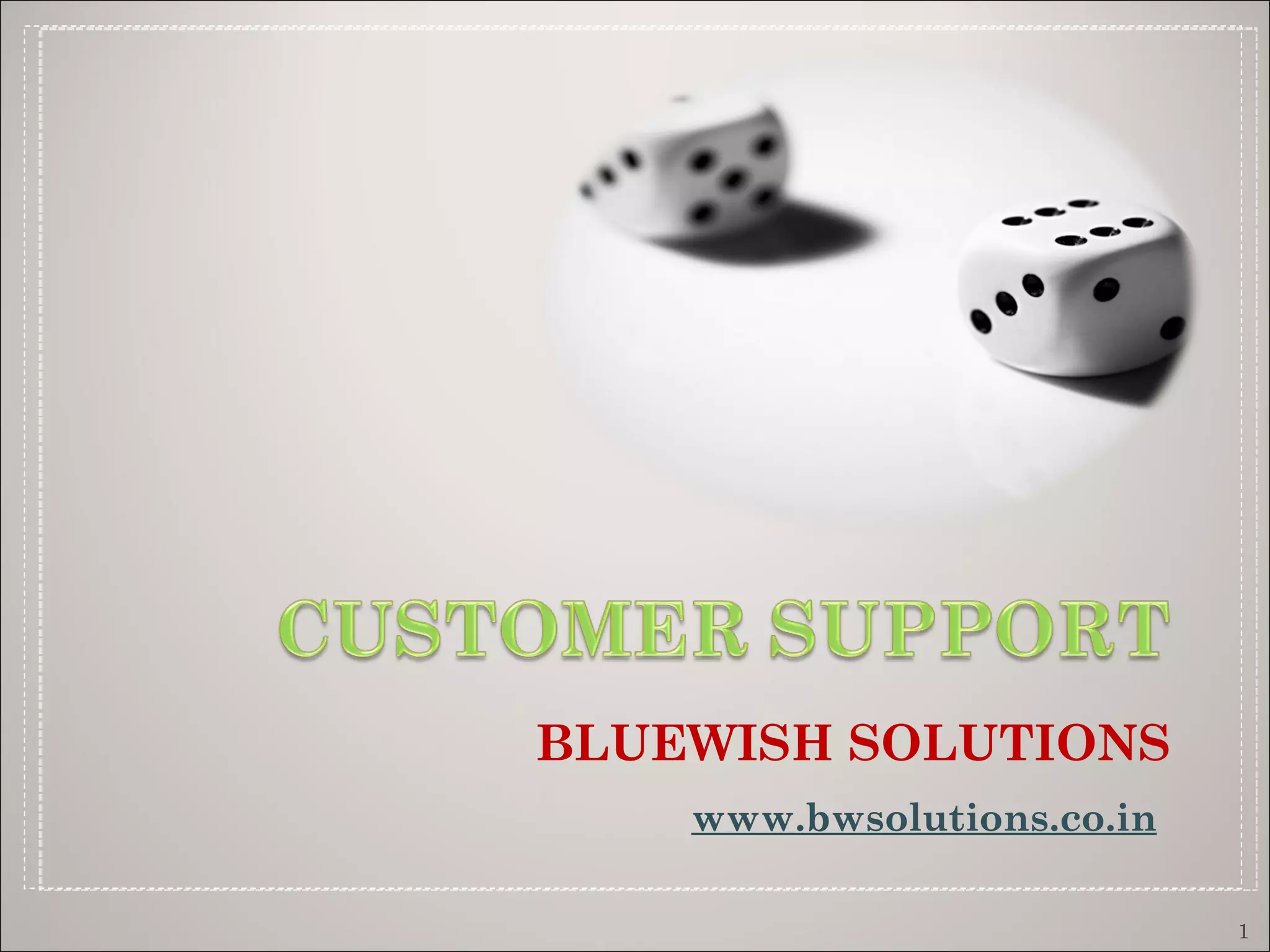 BLUEWISH SOLUTIONS www.bwsolutions.co.in